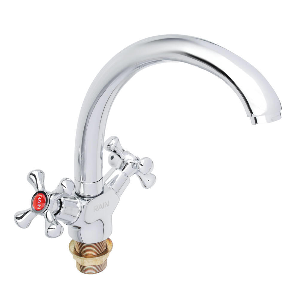 Смеситель д/кухни буксовый НЕФРИТ лaтунь хром