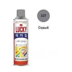 Аэрозольная краска в баллончике Lucky серая 530 мл