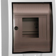 Щит пласт  4 мод. 1ряд, навесн., бел. ИЭК