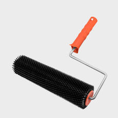 Валик игольчатый пластмассовый для наливных полов, DECOR, 75*400мм, иглы 14мм