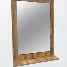 Зеркало 60см Анита Лайт, Ясень + полка