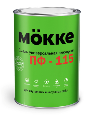 Эмаль зеленая ярко 2,7 кг ПФ-115 МОККЕ (1/6)
