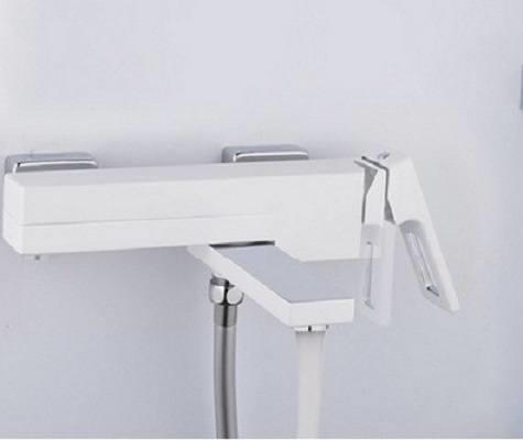 Смеситель д/ванны рычажный, белый/хром G3217-8 Смеситель д/ванны рычажный, белый/хром G3217-8