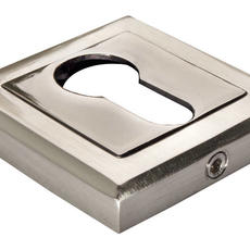 Накладка на евроцилиндр Morelli МН-КН S-SN/BN черн никель/бел никель