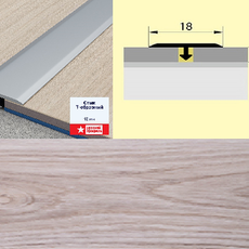 Стык Т-образный (укороченная ножка) 18 мм 0,9 дуб мелфорд
