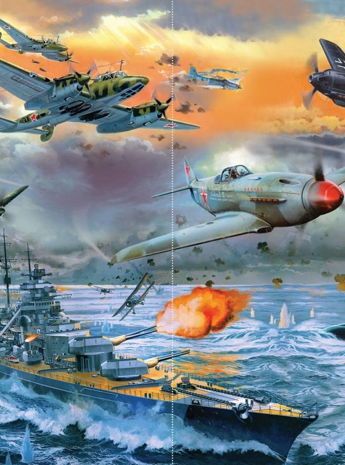 я/Фотообои Морской бой 200*270 см я/Фотообои Морской бой 200*270 см