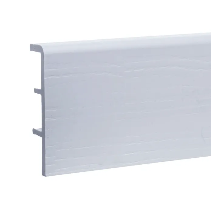 Плинтус Rico Concept 80х2200мм Белый с тиснением 80001 1/20