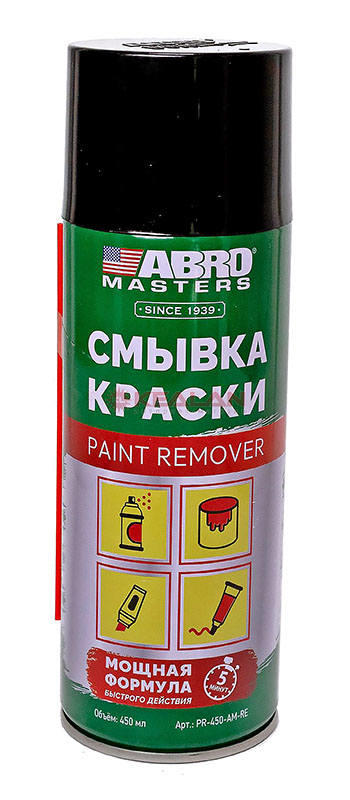 Смывка-удалитель краски(аэрозоль) 450мл ABRO