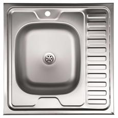 Мойка нержавеющая 600х600х160 L сушилка справа + сифон