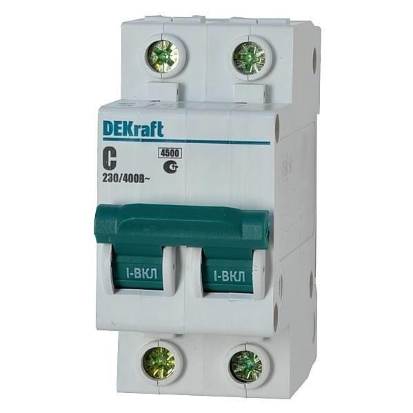 Автомат 2п 16А (С) DEKraft
