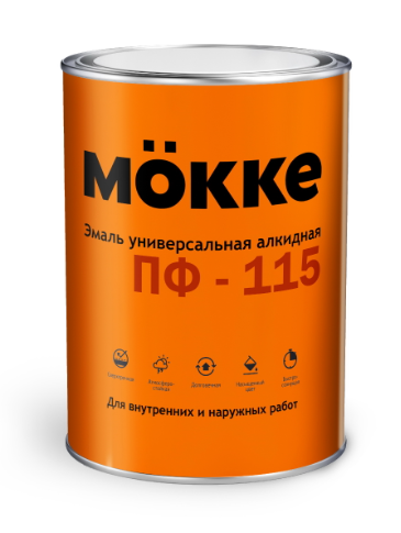 Эмаль оранжевая 2,7 кг ПФ-115 МОККЕ (1/6)