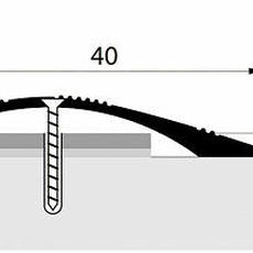 Кант полукруглый 40 мм с открытым креплением