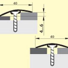 Стык с дюбелем 40мм со скрытым креплением