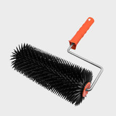 Валик игольчатый пластмассовый для наливных полов, DECOR, 75*300мм, иглы 14мм