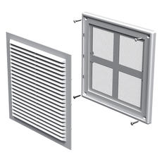 Решетка вент. 182x251мм, разъемная с москитной сеткой