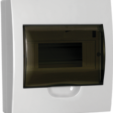 Щит пласт  8 мод. 1ряд, навесн., бел. ИЭК