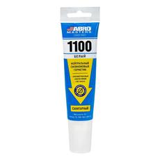 Герметик санит белый 1100  ABRO MASTERS 70г