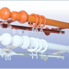 Карниз Круглый 28мм Пластик, 2ряд. дуб сост. 3,0м