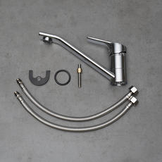 Смеситель д/кухни рычажный RS29-21 поворот излив хром 250мм