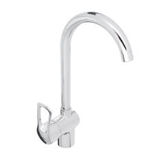 Смеситель д/кухни рычажный АТРИА латунь хром