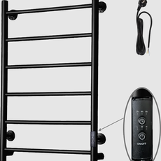 Полотенцесушитель эл. ТРУГОР 500х800 Аспект Лесенка Черный встроен,диммер