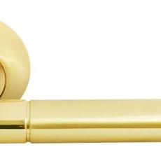 Ручка дверная Rucetti RAP  2 SG/GP матовое золото/золото