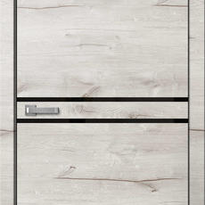 Дверь LOFT LF03 ПВХ дуб арктик черн пластик 80