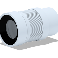 Гофра для унитаза (К821) с выпуском 110 мм, min212-max320мм