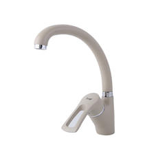 Смеситель д/кухни рычажный F4166-9 бежевый гранит