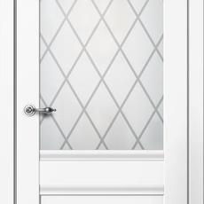 Дверь Classic ПО С1 Белый стекло 70