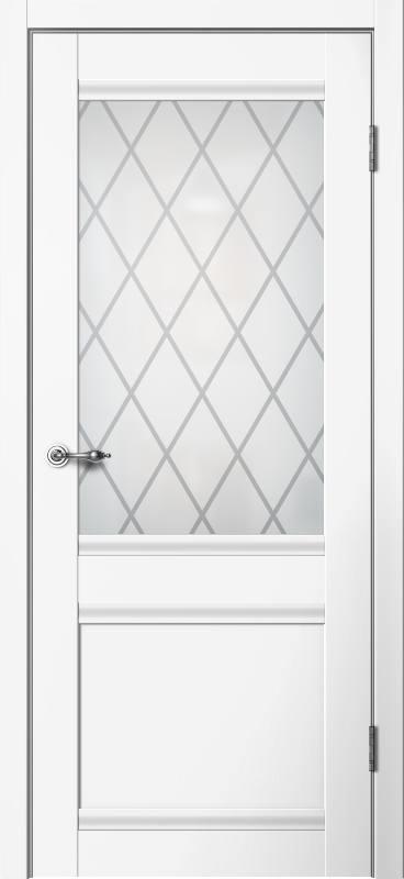 Дверь Classic ПО С1 Белый стекло 70