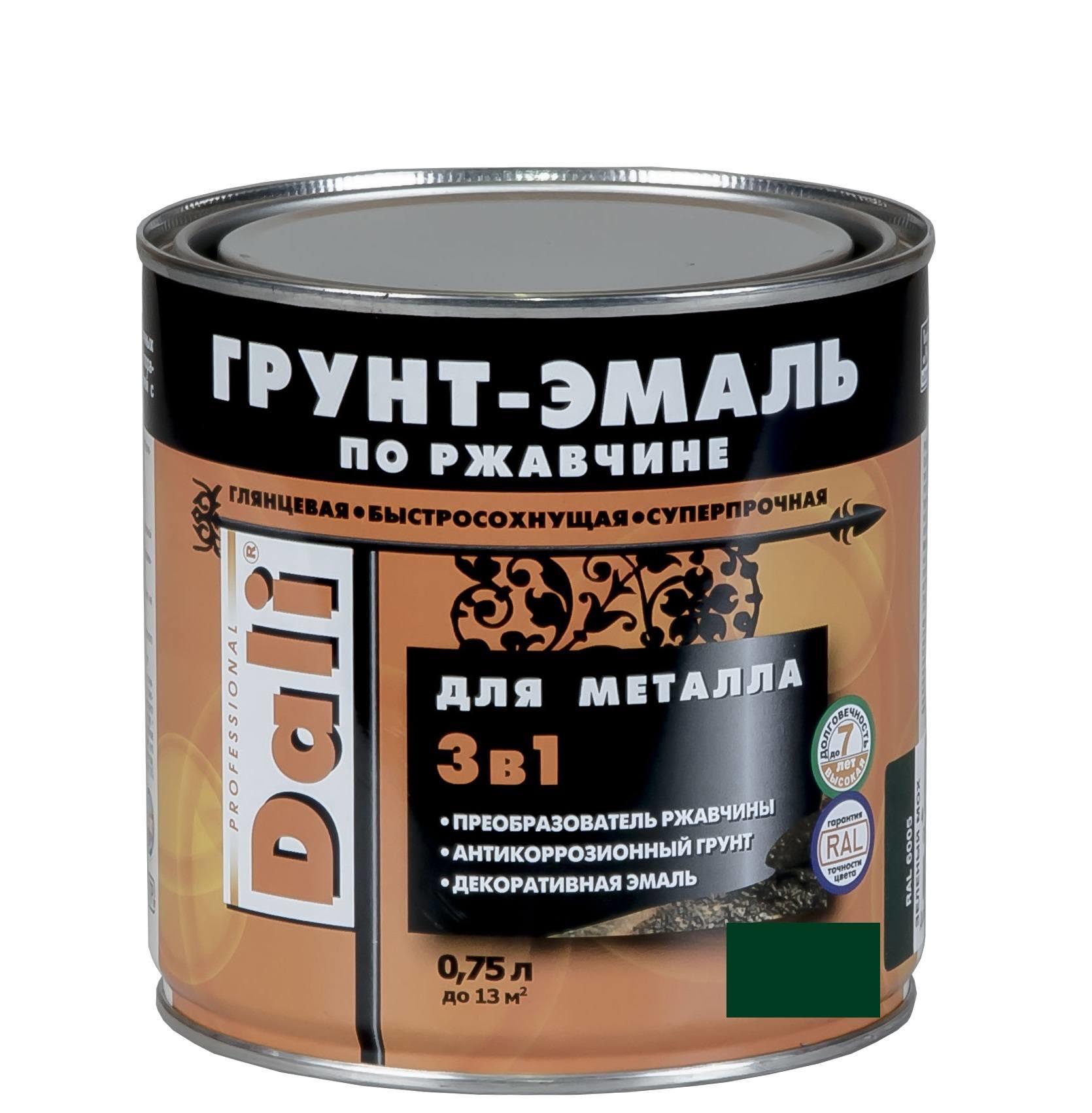 Грунт-эмаль белый 2 л по ржавчине 3в1 DALI Грунт-эмаль белый 2 л по ржавчине 3в1 DALI