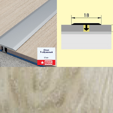 Стык Т-образный (укороченная ножка) 18 мм 0,9 дуб грей