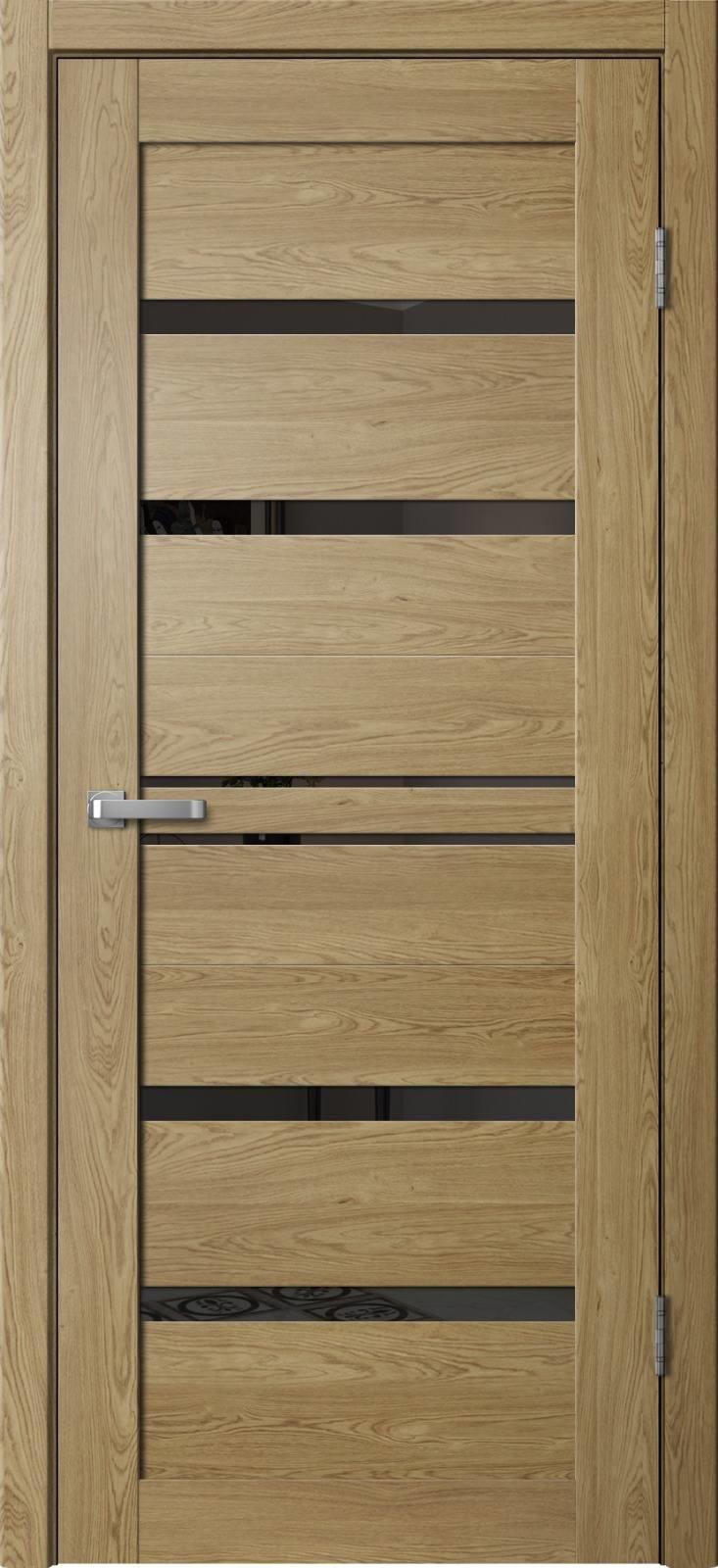 Дверь BARN B1 Дуб Европейский 60 черное стекло