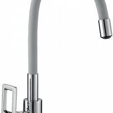 Смеситель д/кухни рычажный Z35-35U-Gray с гибким изливом серый