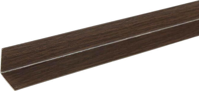 Уголок ПВХ 15х15мм 2,7м Каштан