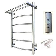 Полотенцесушитель эл. ТРУГОР 400х800 ПЭК СП5 Лесенка с полкой, встроен,диммер