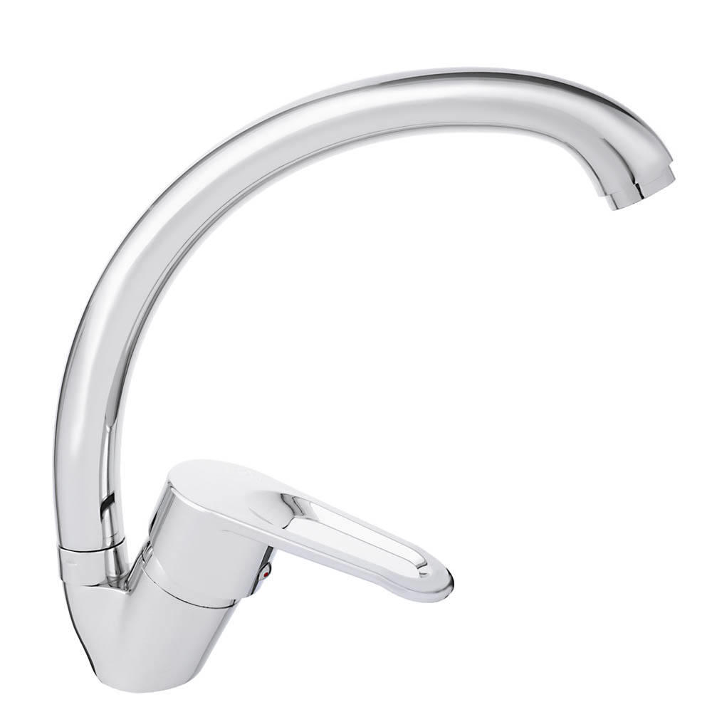 Смеситель д/кухни рычажный SK01-C125 Цинк хром (б/подводки)