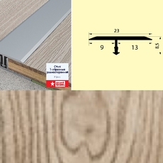 Стык Т-образный разносторонний 23 мм 0,9 тангент