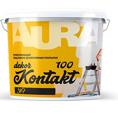 Грунт под тонкие декор. покрытия 3,5кг AURA Dekor Kontakt 100