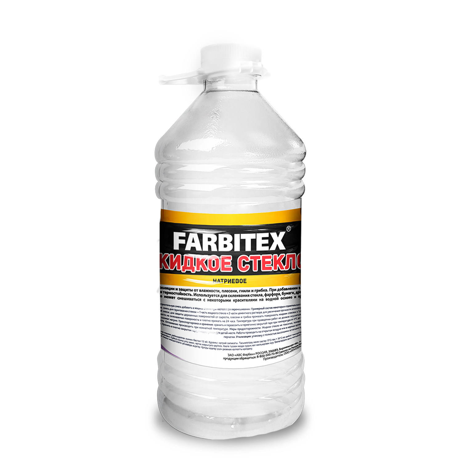 Жидкое стекло  3,8 кг/3л ФАРБИТЕКС (1/6)