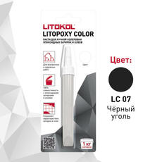 Колеровочная паста на 1кг LITOPOXY COLOR LC 07 черный уголь