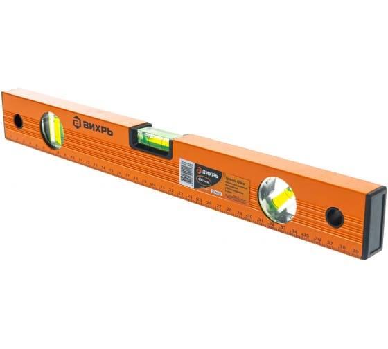 Уровень фрезированный, 3 глазка, Вихрь, 40см