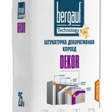 Штукатурка  цементная Бергауф Dekor 25кг 1/56  фракция 2,5-3 мм, короед