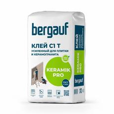 Клей  для  плитки и КГр БЕРГАУФ  Keramik Pro, C1T  25кг  1/56  вн\наруж, теплый пол