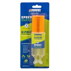 Клей эпоксидный прозрачный в шприце ABRO MASTERS 25мл