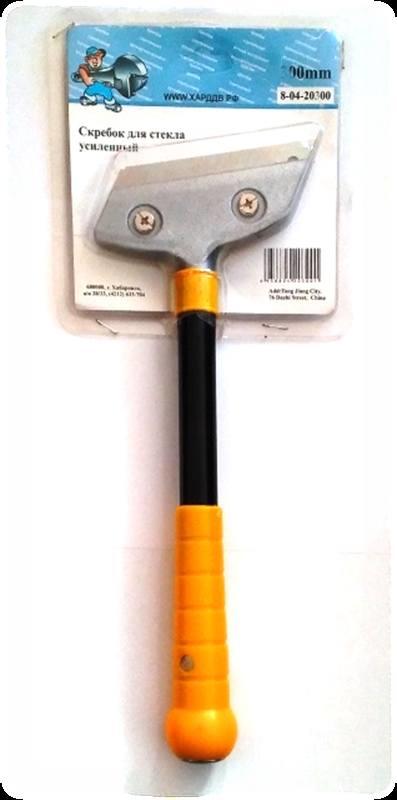 Скребок (100/18) для стекла с усиленной ручкой, МЭКС,  ручка 300мм