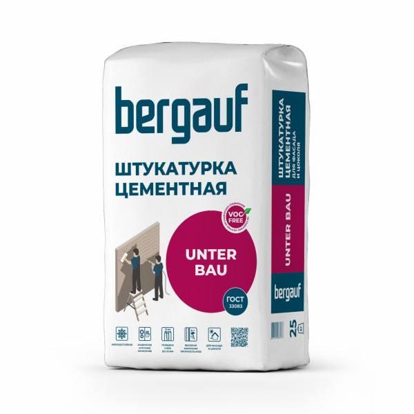 Штукатурка цементная Бергауф Unter Bau 25кг 1/56 руч. и машин. нанесения Штукатурка цементная Бергауф Unter Bau 25кг 1/56 руч. и машин. нанесения