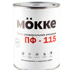 Эмаль белая глянцевая  0,8 кг ПФ-115 МОККЕ (1/14)