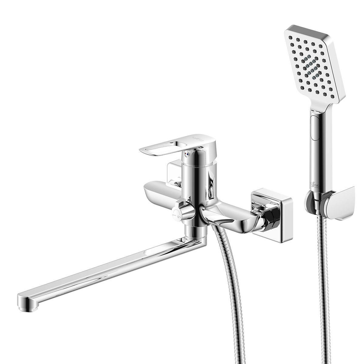 Смеситель д/ванны рычажный RS46-32 поворотный излив